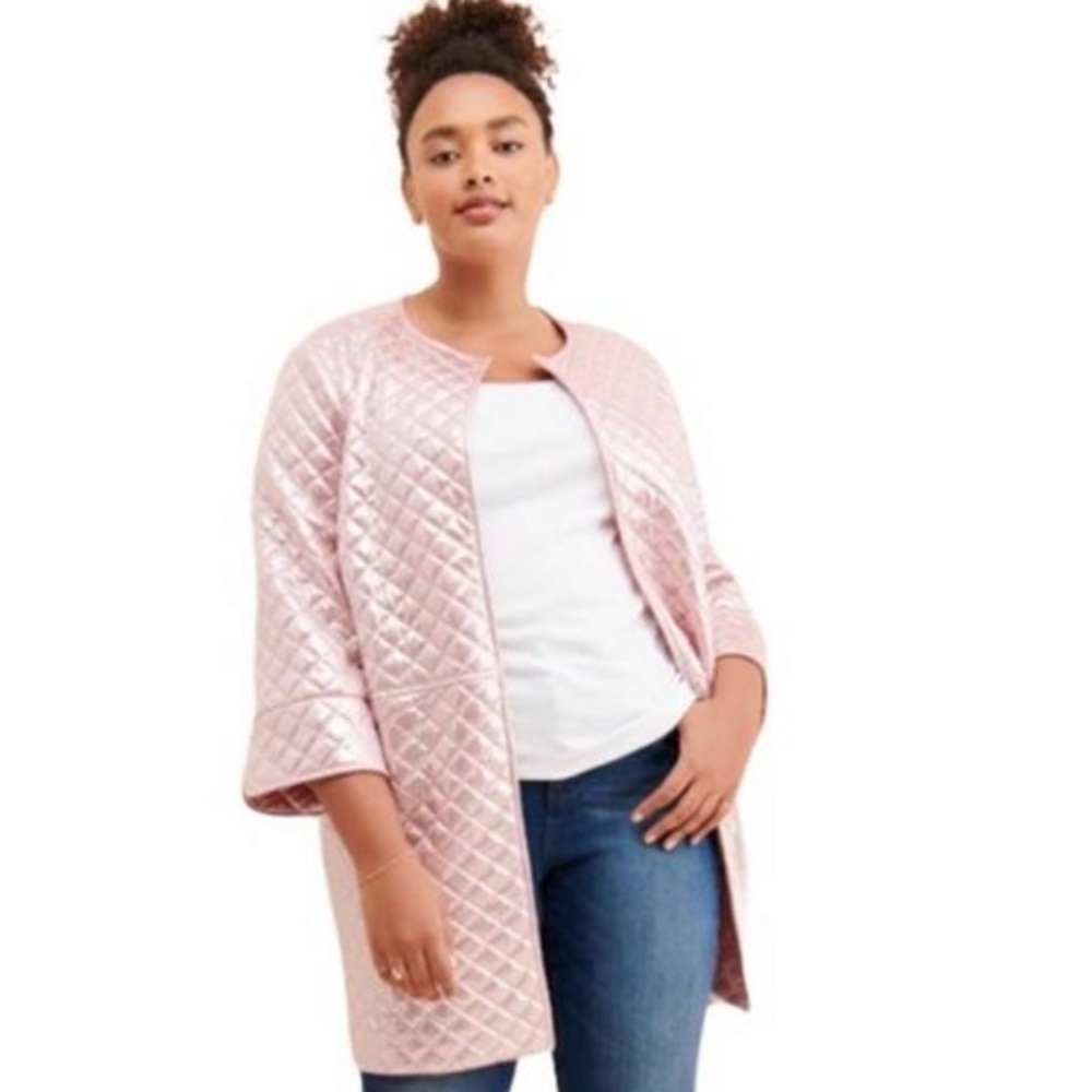 Eva Franco Pink Metallic Jacket size 2X